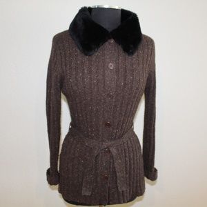 Harold´s, woven jacket and faux fur, size S